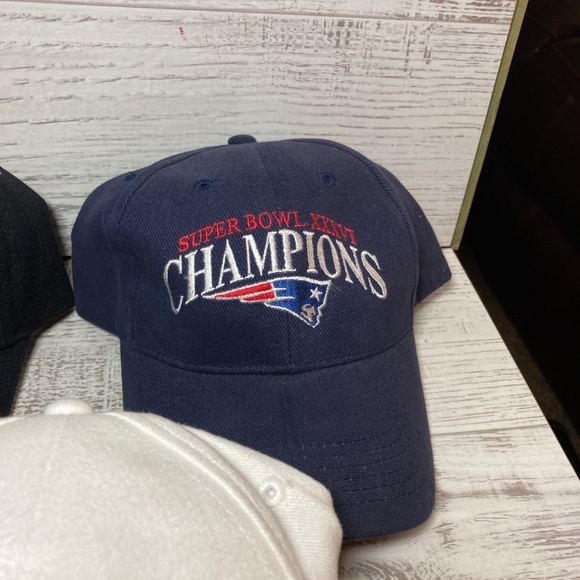 New England Patriots Super Bowl & Conference Champions Hat Cap Lot 2001 2003 +++ - Picture 4 of 10